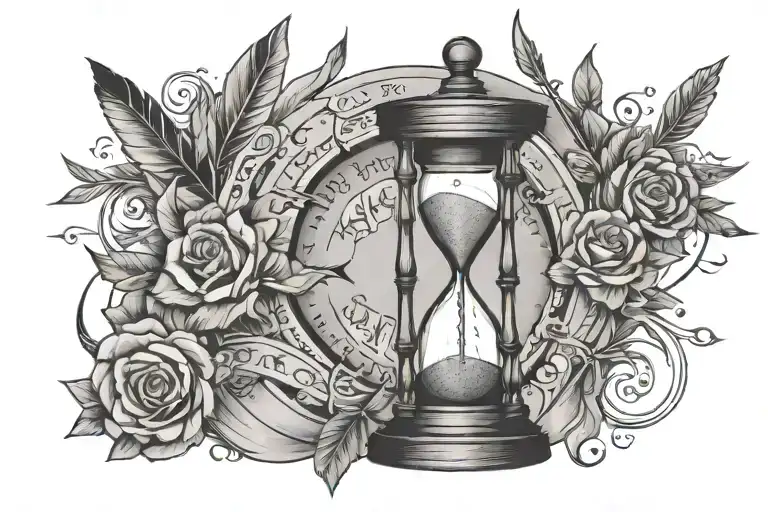 Arrow Hourglass Courage Happiness