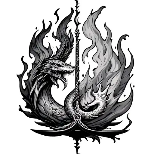 Scale Balanced With Wind On One Side And Fire On The Other