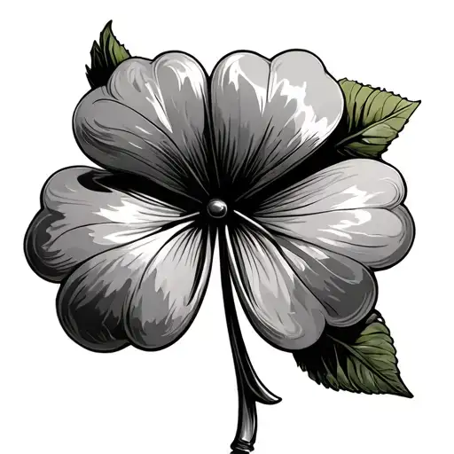 Queen Chess Piece Four Leaf Clover