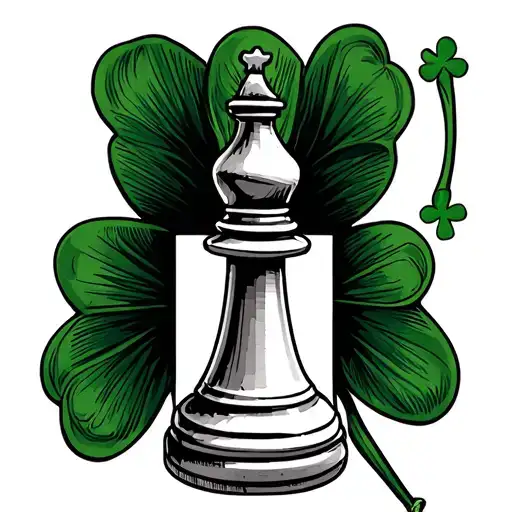 Queen Chess Piece St Patrick's Day