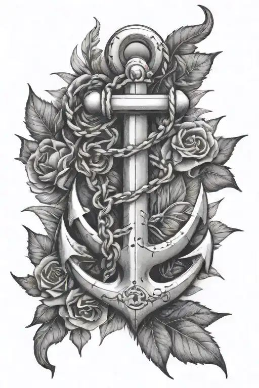 Anchor With Thorns Wrapped
