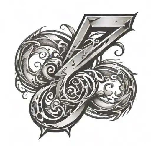 Combine Letters Z And T To Create A Symbol Merging