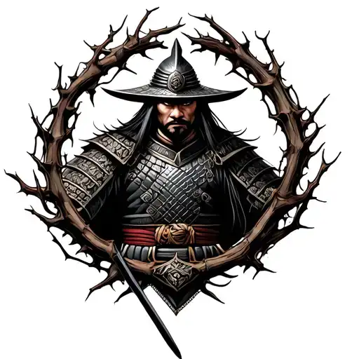 Samurai Surrounded By Thorns