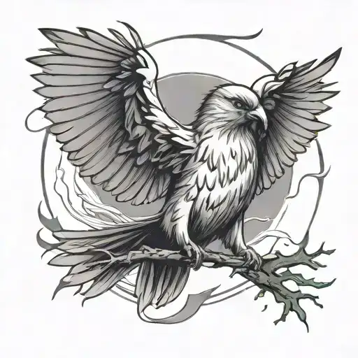 Aggressive Bird Rising