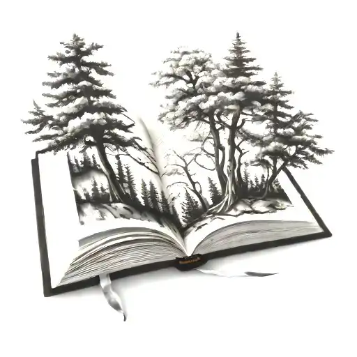 Forest In Open Book