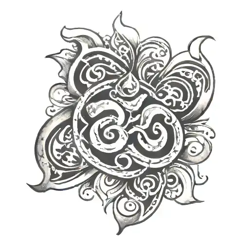 Cover Up Thick Om Symbol