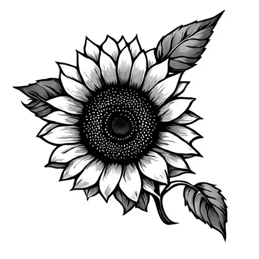 Simplistic Sunflower Sleeve