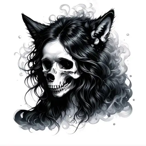 Wolf Smoke Daughter Depression Skull