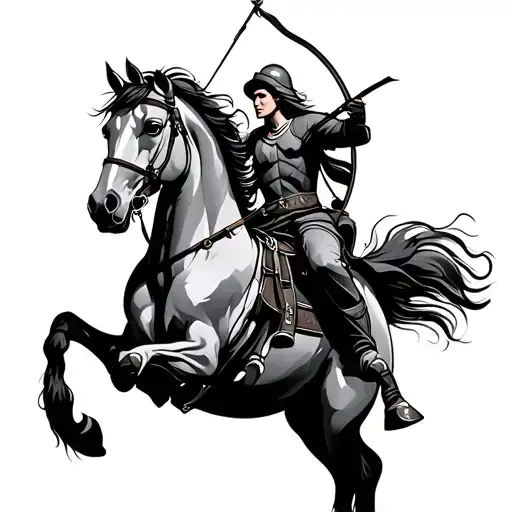 Horse With Archer Riding