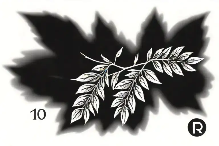 March 10Th 1966 In Roman Numerals With Olive Branches