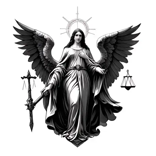 Holy Maria Archangel Justice Warrior