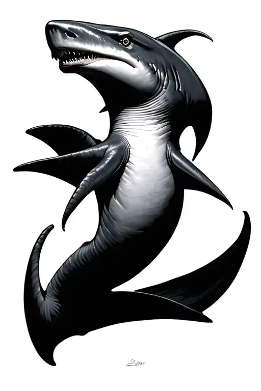 Creepy Hammerhead Shark