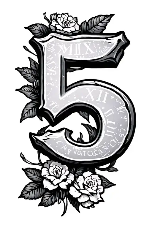 Amendment Stone With 5 Birthdays In Roman Numeral