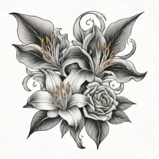 Lily And Rose Intertwined