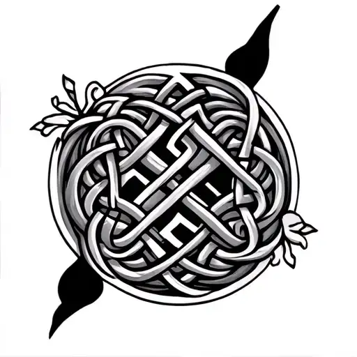 Korean Saranghae And Celtic Knot