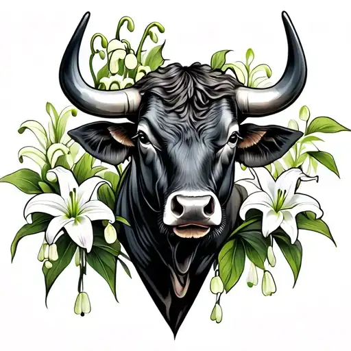 Bull And Lily Of The Valley Flower