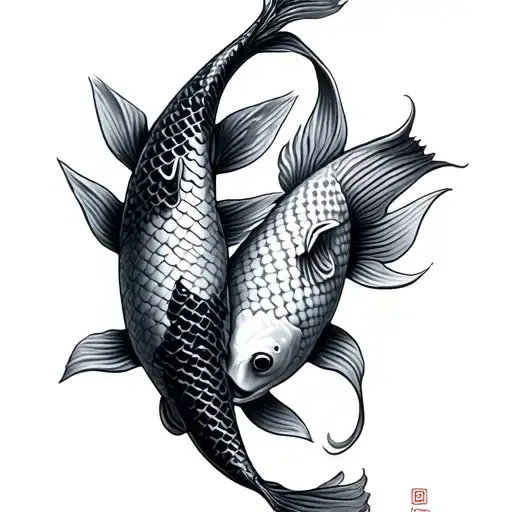 Two Koi Fish