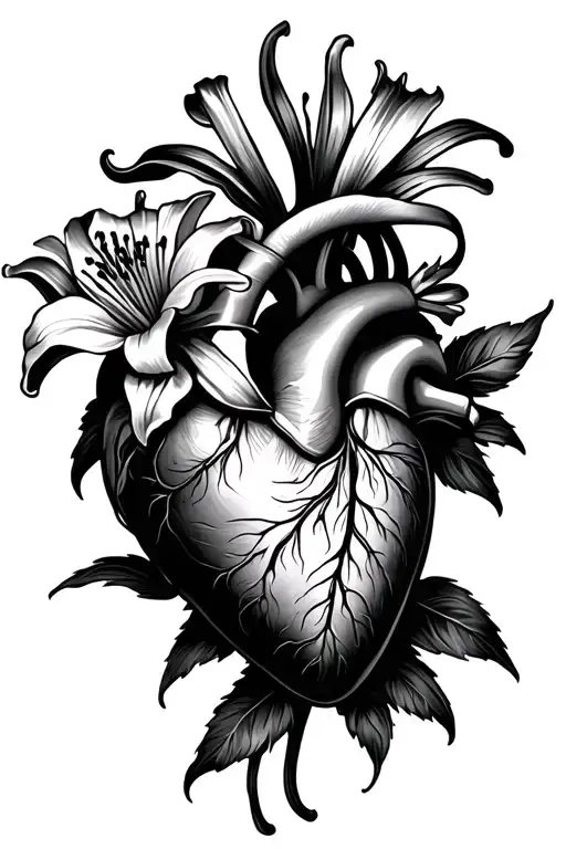 Flower Human Heart Lily
