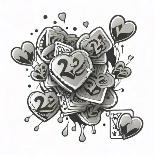 Cash Raining Love Hearts