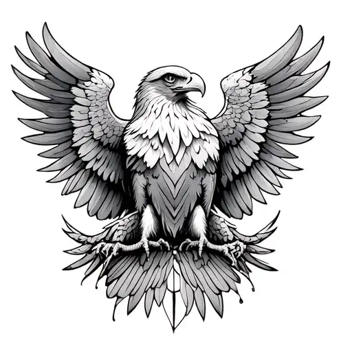 Eagle Within Symmetric Lines