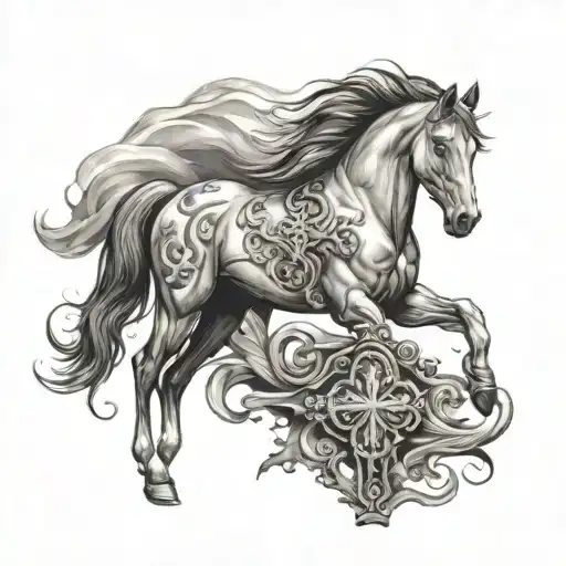 Horse And Cross