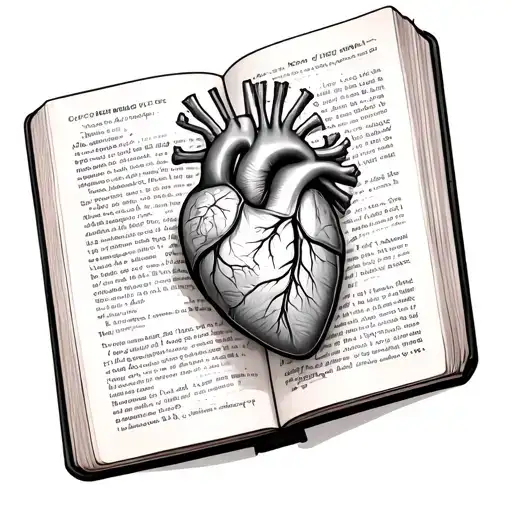 Anatomical Heart On A Book