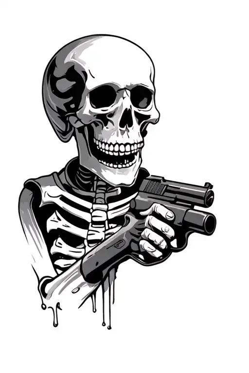 Skeleton With A Gun