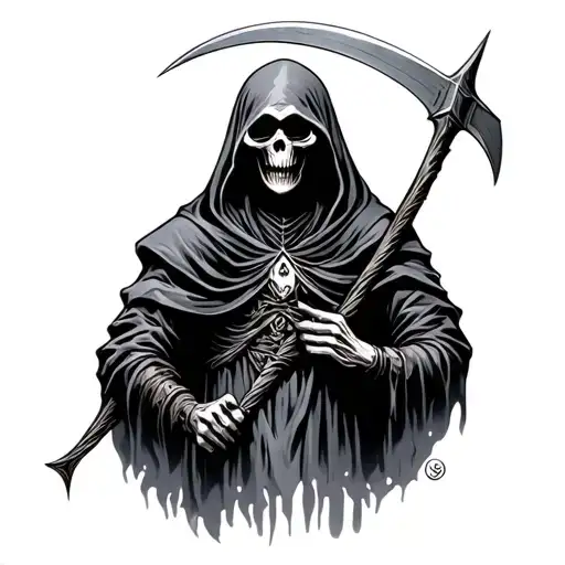Grim Reaper With Scythe