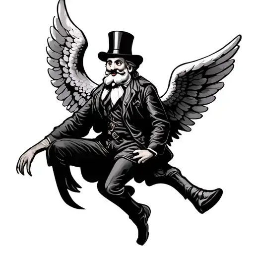 Monopoly Guy Angel Wings