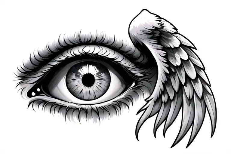 Demon Eye And Wings