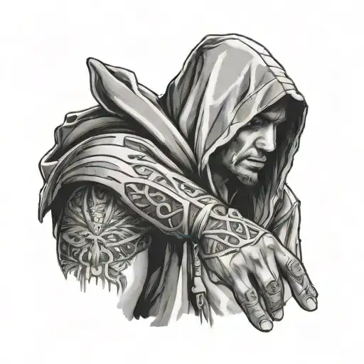 A Man In A Hood Touching Me Gently