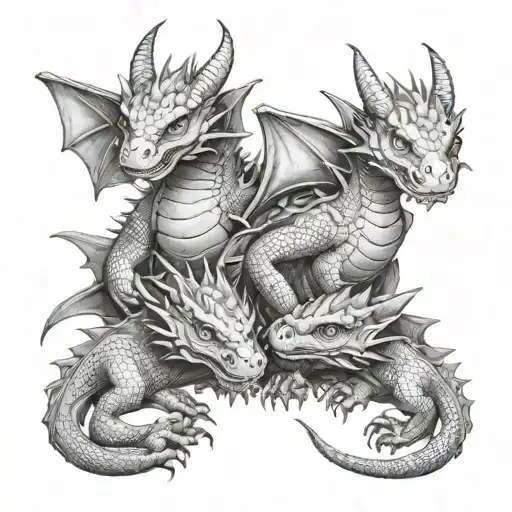 Three Little Dragons Coming