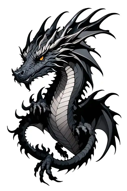 Black Dark Dragon