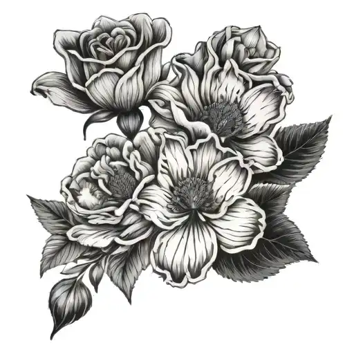 February Birth Flowers With Lll Below