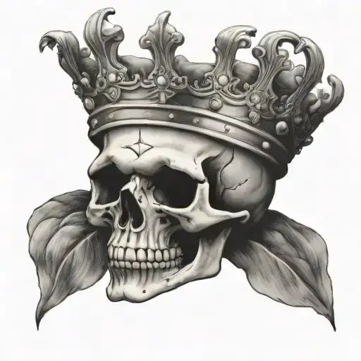 Skull Wearing Crown