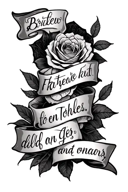 Back Tatto With Quote