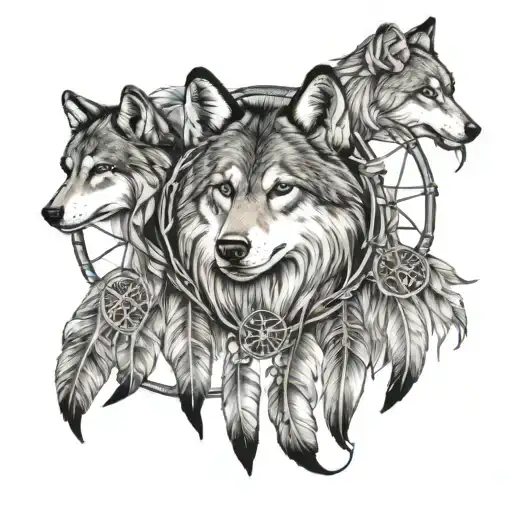 Dreamcatcher And The Wolves In Love