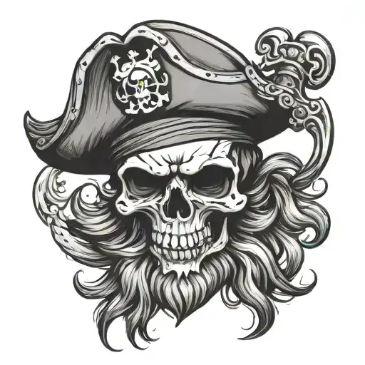 Blackbeard Skull Pirate