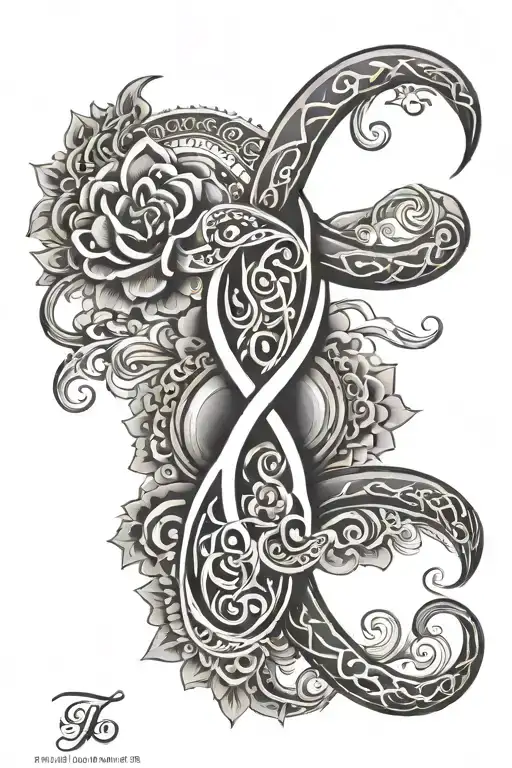 Patience With Infinity Symbol Intertwined