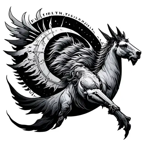 Sagittarius And Ship Main Engine Transformed