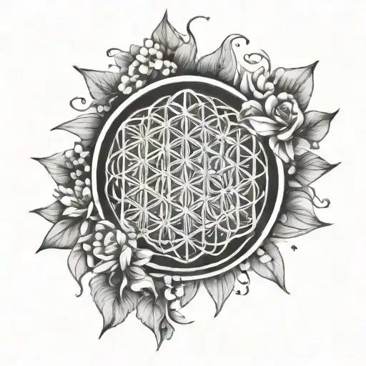 Flower Of Life Peace Freedom