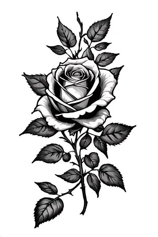 Rose Wrapping Around Forearm