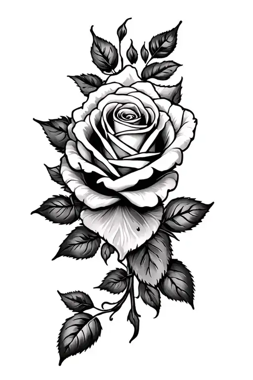 Rose Wrapping Around Forearm