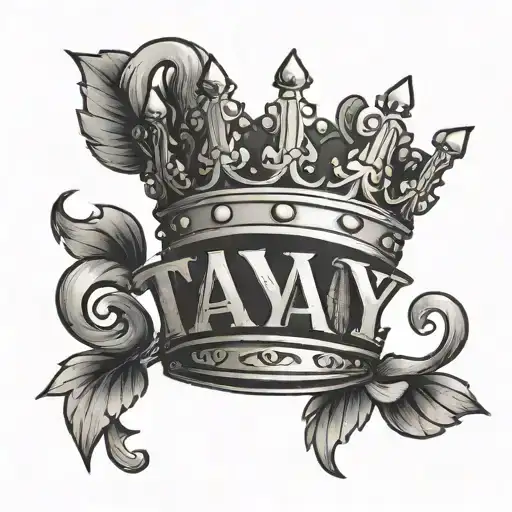The Name Tay With A Crown