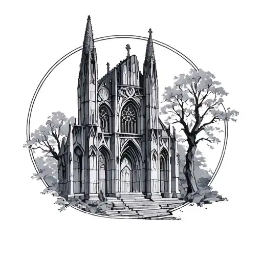 Dark Cathedral Stained Glass