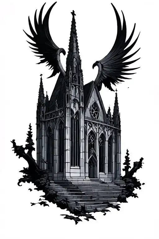 Dark Cathedral Stained Glass