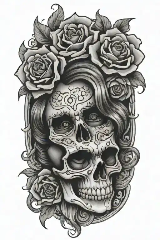 Catrina Skull Wearing