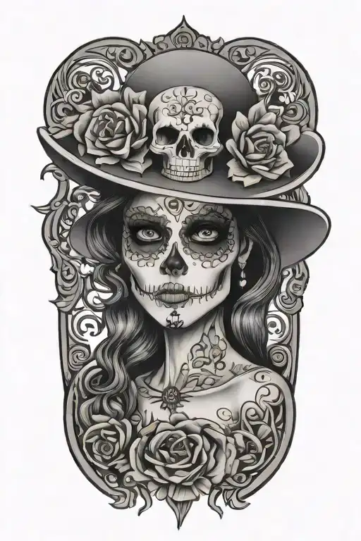 Catrina Skull Wearing