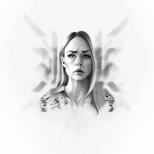 A Portrait Of Your Favorite Tv Series Character With A Glitch Effect