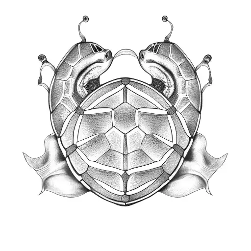 Turtle With Crown Shell